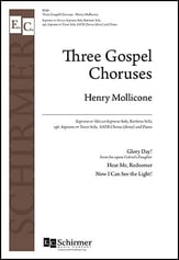 Three Gospel Choruses SATB choral sheet music cover
